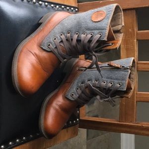 Kodiak leather and wool boot.